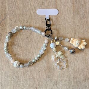 HOME MADE | by moi SiSi Labubu Pearl Beaded Charm Cellphone Bracelet Keychain
